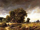 Albert Bierstadt Canvas Paintings - Westphalian Landscape